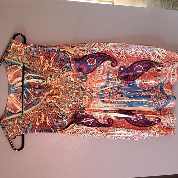 Tops - Paisley Stretchy Dressy Top